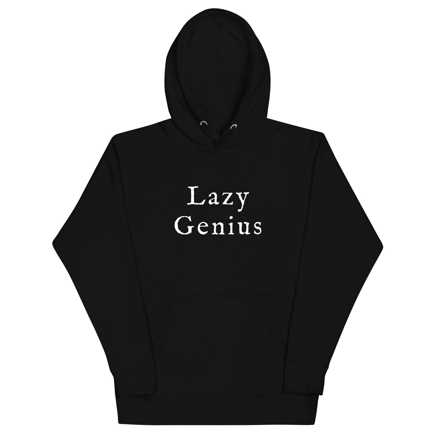 Lazy Genius Hoodie (Black)