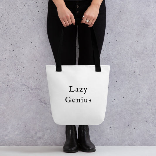 Lazy Genius Tote Bag